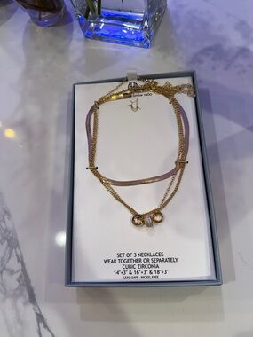 House of Harlow Gold and  Layered Necklace Trio
